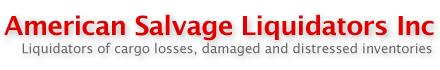 American Salvage Liquidators - Liquidators of cargo losses, damaged and distressed inventories.